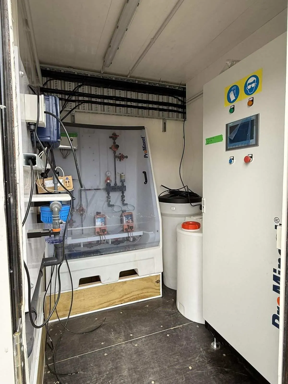 ProMinent chemical dosing system and SCADA control panel